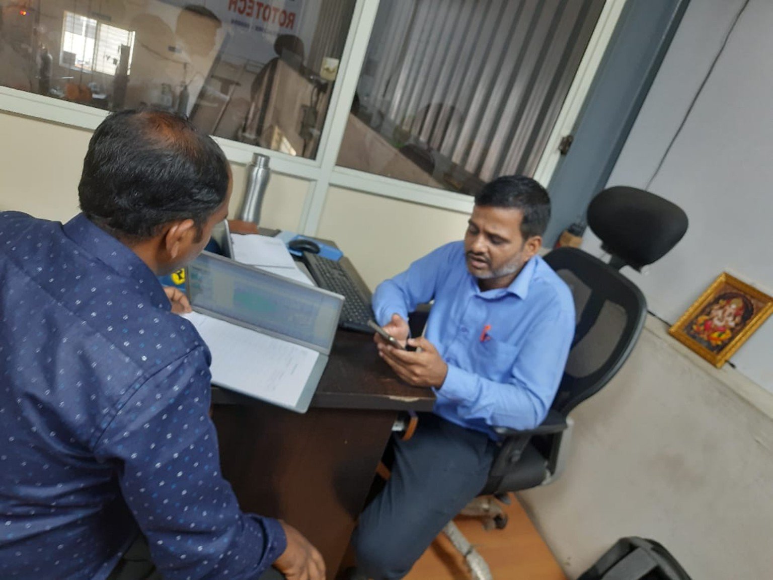 Engineering consultation with customer
